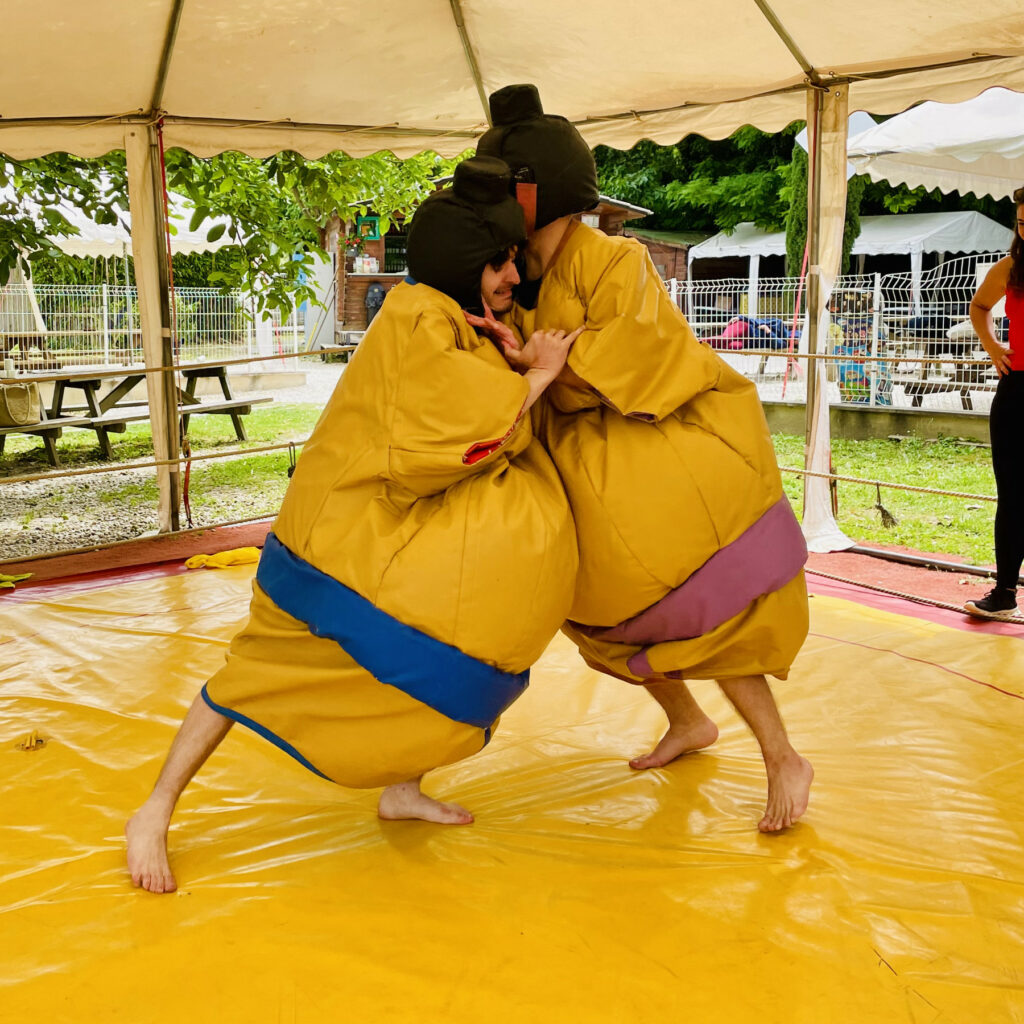 Défi Sumo gonflable pour team building 