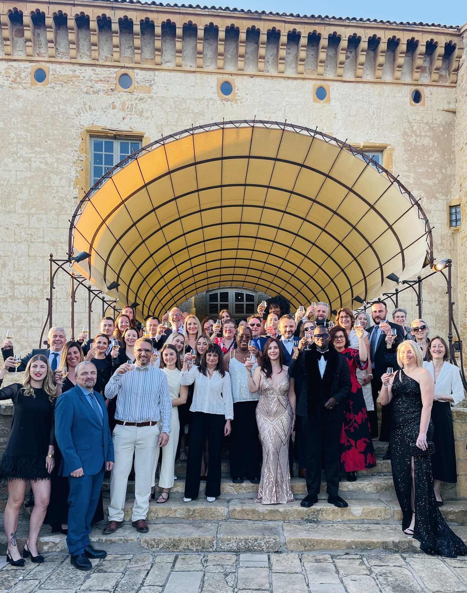 Soirée des Césars au château de Bagnols, dans le Beaujolais.